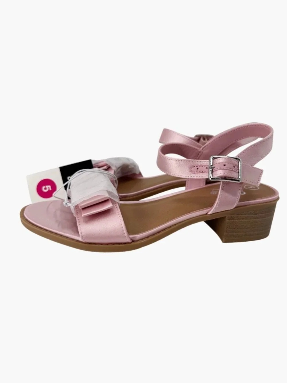 NEW art class Kids' Belle Satin Dress Heels - Blush - Size 5